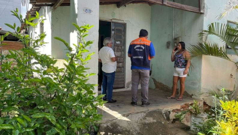 Defesa Civil visita áreas de risco em Palmeira e p